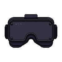 vr headset visor  matte black covert