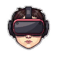 vr headset visor  worn duct taped