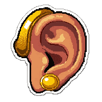 ear audio enhancer  gold luxury grade