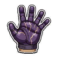 hand grapple claw  damaged sparking