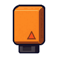 leg booster piston  orange hazard rated