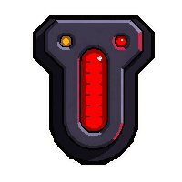 leg booster piston  red warning lights