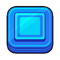 memory bank drive  neon blue glowing