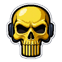 skull plate armor  gold luxury grade