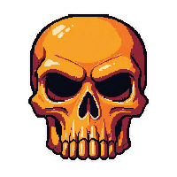 skull plate armor  orange hazard rated