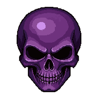 skull plate armor  purple street custom
