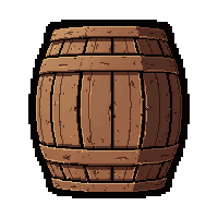 wooden barrel  medieval style