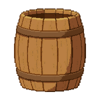 wooden barrel  rustic worn