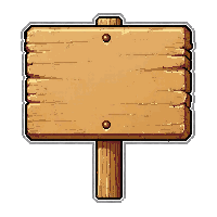 wooden sign  simple plain