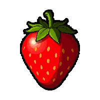 ripe strawberry  with steam rising