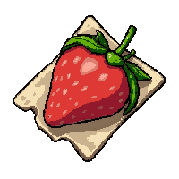 ripe strawberry  wrapped in paper