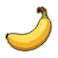 yellow banana  fresh and shiny
