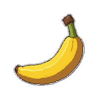 yellow banana  with steam rising