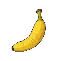 yellow banana  wrapped in paper