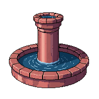 fountain water  broken ruined