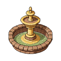 fountain water  royal golden