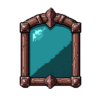 mirror ornate  dwarven stone