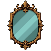 mirror ornate  elven nature