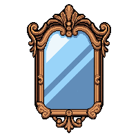 mirror ornate  pristine new