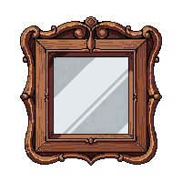 mirror ornate  rustic farmhouse