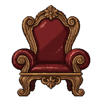 ornate throne  ancient dusty
