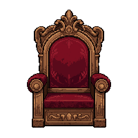 ornate throne  broken ruined