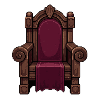 ornate throne  medieval wooden