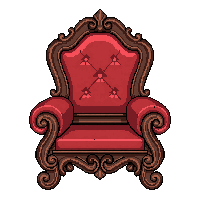 ornate throne  rustic farmhouse
