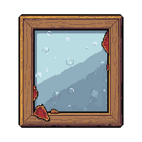 painting framed  broken ruined