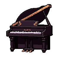 piano grand  dark gothic