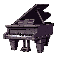 piano grand  dwarven stone
