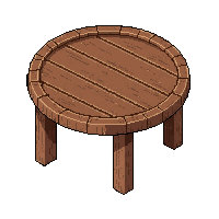 round table  medieval wooden