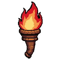 torch wall sconce  broken ruined