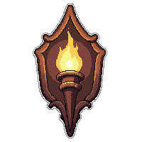 torch wall sconce  magical enchanted