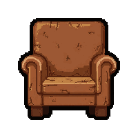 wooden chair  broken ruined