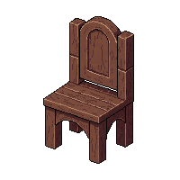 wooden chair  medieval wooden