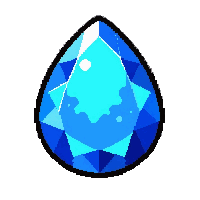 sapphire blue  pear cut