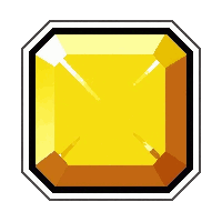 topaz yellow  princess square cut