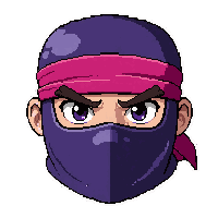ninja headband  hot pink