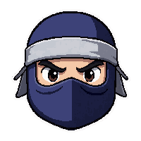 ninja headband  silver grey