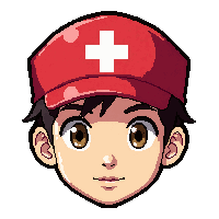 nurse cap  bright red