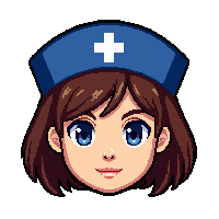 nurse cap  deep blue