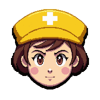 nurse cap  golden yellow