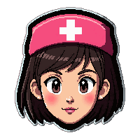 nurse cap  hot pink