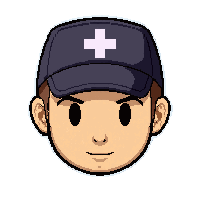 nurse cap  midnight black