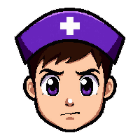 nurse cap  royal purple