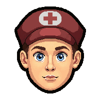 nurse cap  rusty brown