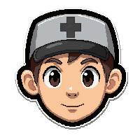 nurse cap  silver grey