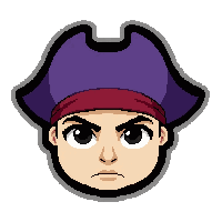 pirate tricorn hat  royal purple