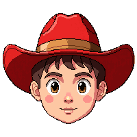 straw farmer hat  bright red